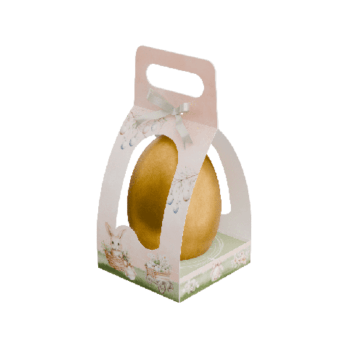 Cinta Ovo Vertical c/ Berço Páscoa Coelhor 250g c/ 5 unidades - Ideia Embalagens