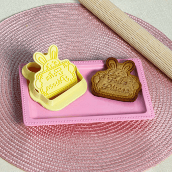 Cortador com Carimbo Coelho Feliz Páscoa - BlueStar