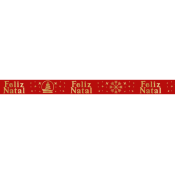 Fita de Cetim Natal Vermelho nº 3 ECF003H Cor 505 - Progresso