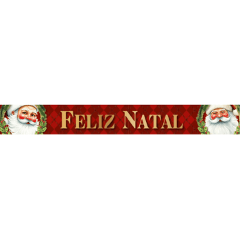 Fita de Cetim Noel Feliz Natal nº 5 ECF005TR Cor 1082 - Progresso