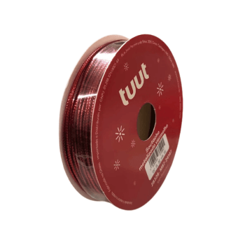 Fita Decorativa Soutache Metalizado Vermelho 1mm x 5m - Tuut