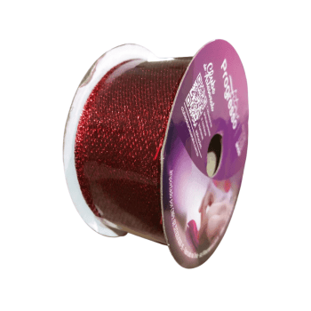 Fita Metalizada Aramada Vermelha n° 38 MC028-038 Cor 209 - Progresso 