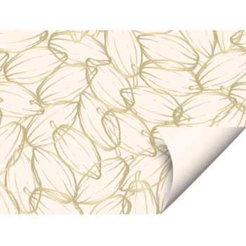 Folha Dupla Face Chocolux Marfim 69x89 cm c/ 10 unidades - Cromus 