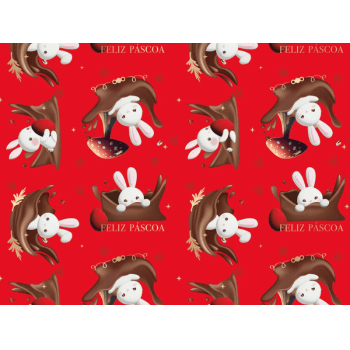 Folha Metal Doce Encanto Vermelho 69x89 cm c/ 25 unidades - Cromus
