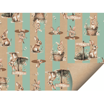 Folha Papel Kraft Doce Páscoa Verde 69x89 cm c/ 10 unidades - Cromus