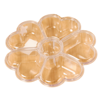 Fondue Box Flor de Corações Transparente 24,4x25,3x5,7 cm - BlueStar 