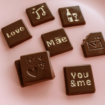 Forma de Acetato Tabletinho Quadrado do Amor N10616 - Bwb