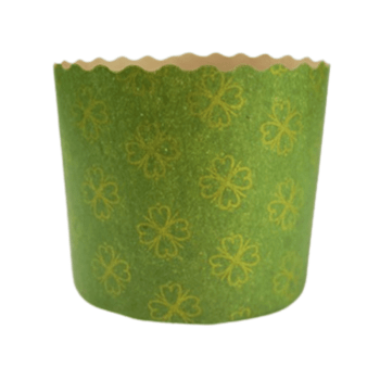 Forma de Panetone Kraft Verde 100g c/ 10 unidades - Ultrafest
