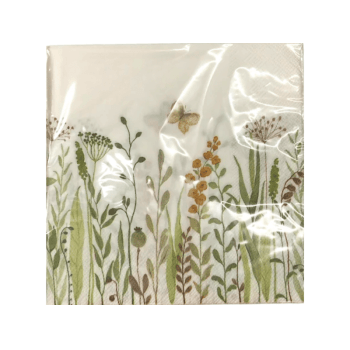 Guardanapo de Papel Folhagem Borboleta  c/ 20 unidades - Cromus