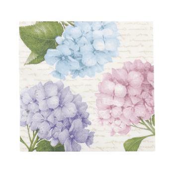 Guardanapo de Papel Hortênsia Coloridas  c/ 20 unidades - Cromus