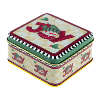 Lata Baixa Quadrada Joy c/ Tampa 8,5x8,5x4,5 cm - Zein 