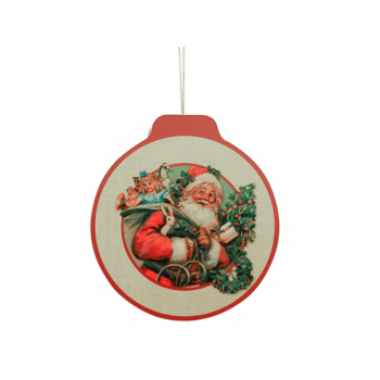 Lata de Pendurar Papai Noel 11x3,3 cm - Yangzi 
