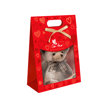 Maleta c/ Visor com Amor 19x9x26 cm - Ideia Embalagens