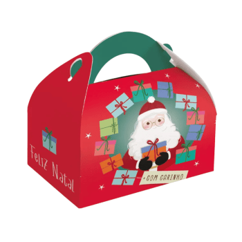 Maleta Redonda Especial Noel 9x6x6,5 cm c/10 unidades - Cromus Maleta Redonda Especial Noel 9x6x6,5 cm c/10 unidades - Cromus