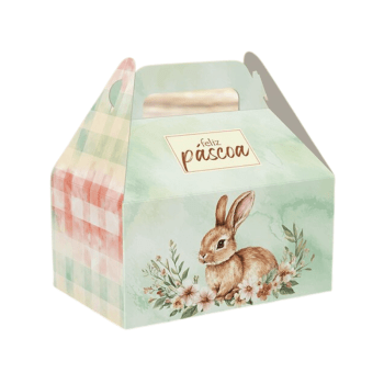 Maletinha Páscoa Encantos 12x8x12 cm - Ideia Embalagens