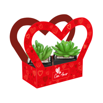 Mimo c/ Recorte em Coração com Amor 11,5x6x13 - Ideia Embalagens