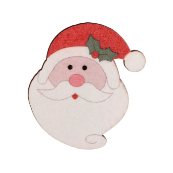 Prendedor Decorativo Papai Noel 3x4 cm c/6 peças - Zein 