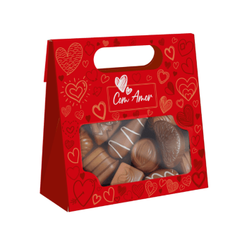 Saco c/ Visor Alça Practice com Amor 13x5,5x13 cm - Ideia Embalagens