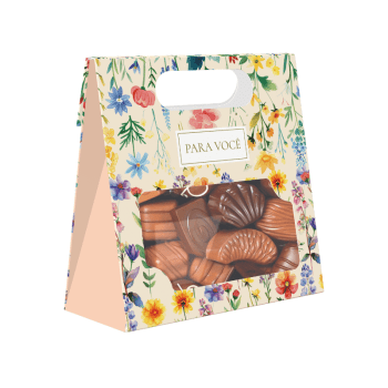 Saco c/ Visor Practice Atelier das Flores 13x5,5x13 cm - Ideia Embalagens