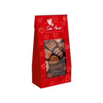 Saco c/ Visor Practice Com Amor 12x6,5x23 cm - Ideia Embalagens