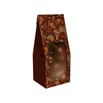 Saco c/ Visor Practice Puro Cacau 8x7x19 cm - Ideia Embalagens