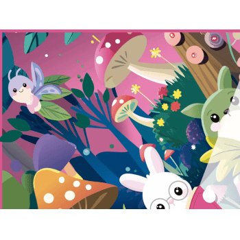 Saco Express Fábula Doce Rosa 24x24 cm c/ 25 unidades - Cromus