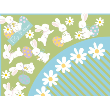 Saco Express Páscoa Dolciflor Azul 24x24 cm c/ 25 unidades - Cromus