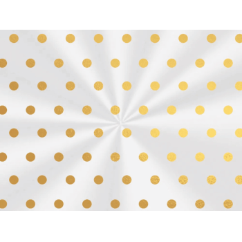 Saco Transparente Elite Poá Ouro 11x19,5 cm c/25 unidades - Cromus