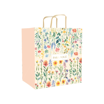 Sacola Atelier das Flores 24x17x26 cm - Ideia Embalagens