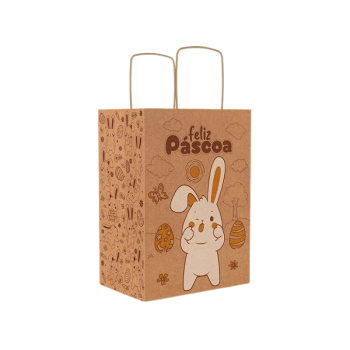 Sacola Eco Páscoa Colorir 18x12x25 cm - Ideia Embalagens