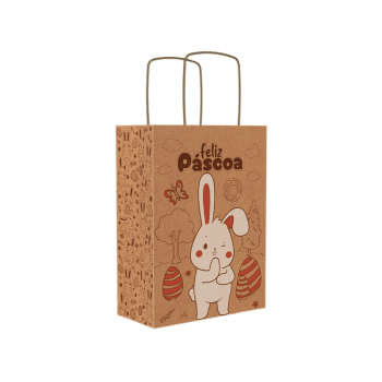 Sacola Eco Páscoa Colorir 25x12x34 cm - Ideia Embalagens