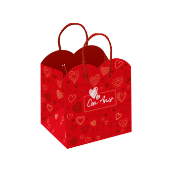 Sacola Especial Com Amor 16x13,5x17 cm - Ideia Embalagens