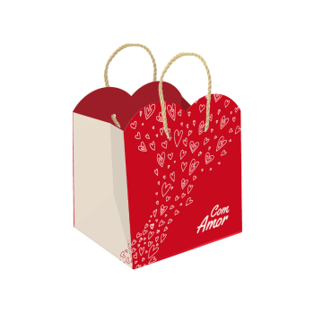 Sacola Especial Suspiros de Amor 16x13,5x17 cm - Ideia Embalagens