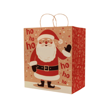 Sacola Kraft Conto Natalino 25x12x34 cm – Ideia Embalagens
