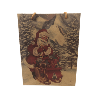 Sacola Kraft Noel Encantado 24x19x8 cm - Tuut