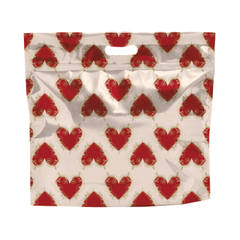 Sacola Laminada c/ Zíper Amore Mio 32x40x5 cm - Cromus