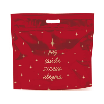 Sacola Metalizada Desejos c/ Zíper 32x40 cm - Cromus