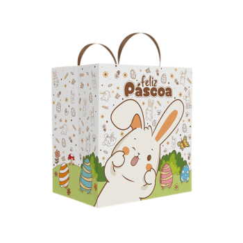 Sacola Páscoa Colorir 24x17x26 cm - Ideia Embalagens