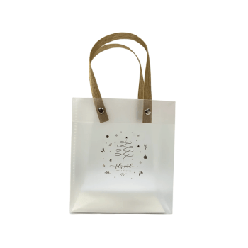 Sacola Pvc Feliz Natal 13,5x15x7 cm - Tuut