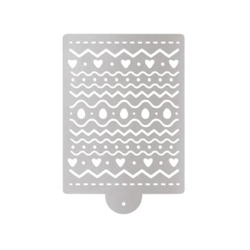 Stencil para Decorar Zig Zag Páscoa 20x15 cm - Cromus 