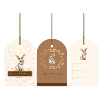 Tags de Classique Bunny 8x5 cm c/12 unidades - Cromus