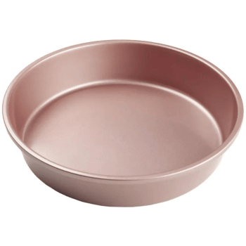 Forma em Aço Carbono Redonda Rosa Gold 24x5 cm - Allonsy