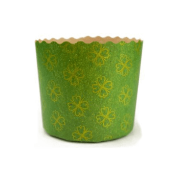 Forma de Panetone Kraft Verde 250g c/ 10 unidades - Ultrafest