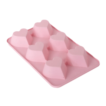 Forma de Silicone Coração Precioso c/ 6 cavidades - Allonsy