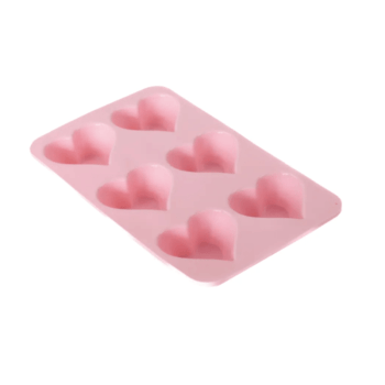 Forma de Silicone Coração Precioso c/ 6 cavidades - Allonsy