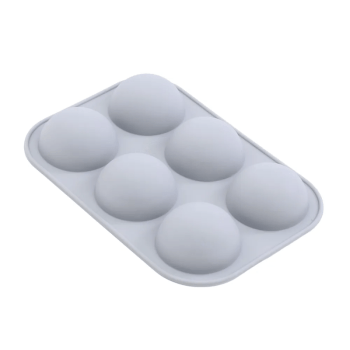 Forma de Silicone Meia Esfera c/ 6 cavidades - Allonsy