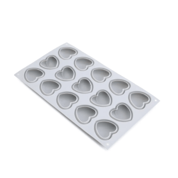 Forma de Silicone Mini Coração c/ 15 cavidades - Allonsy 