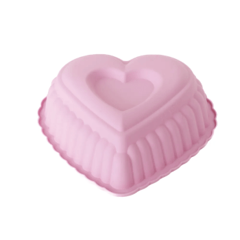 Forma de Silicone para Bolo Coração Duplo - Allonsy 