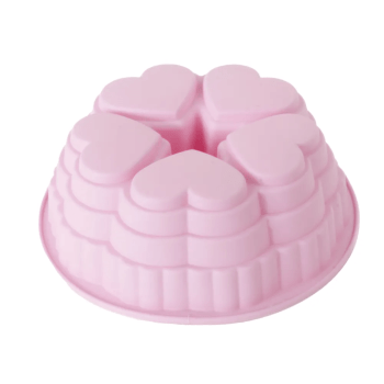 Forma de Silicone para Bolo Corações - Allonsy 