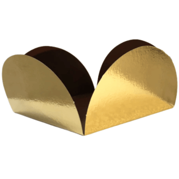 Forma para Doces Caixeta Ouro Metalizado 7 cm c/ 25 unidades - Ultrafest
